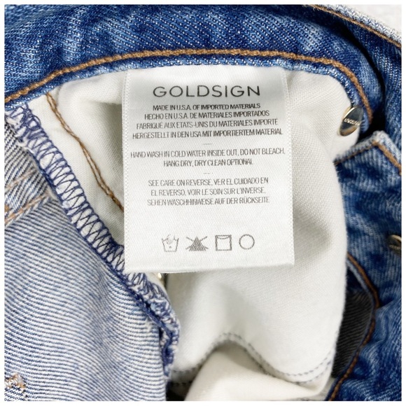 Goldsign Relaxed Straight Leg Jean in Elmont Size 24 - Picture 8 of 9